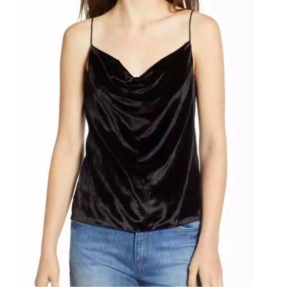 Hudson Velvet Satin Cami Top XS New - Picture 1 of 8